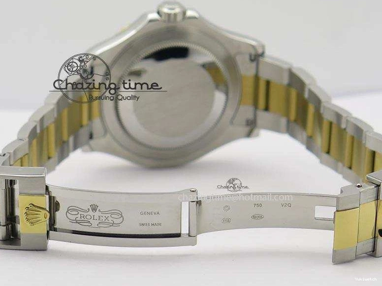 Dial Bracelet Yacht-Master 116622 On SS JF Best Blue A2836 Edition YG 0215